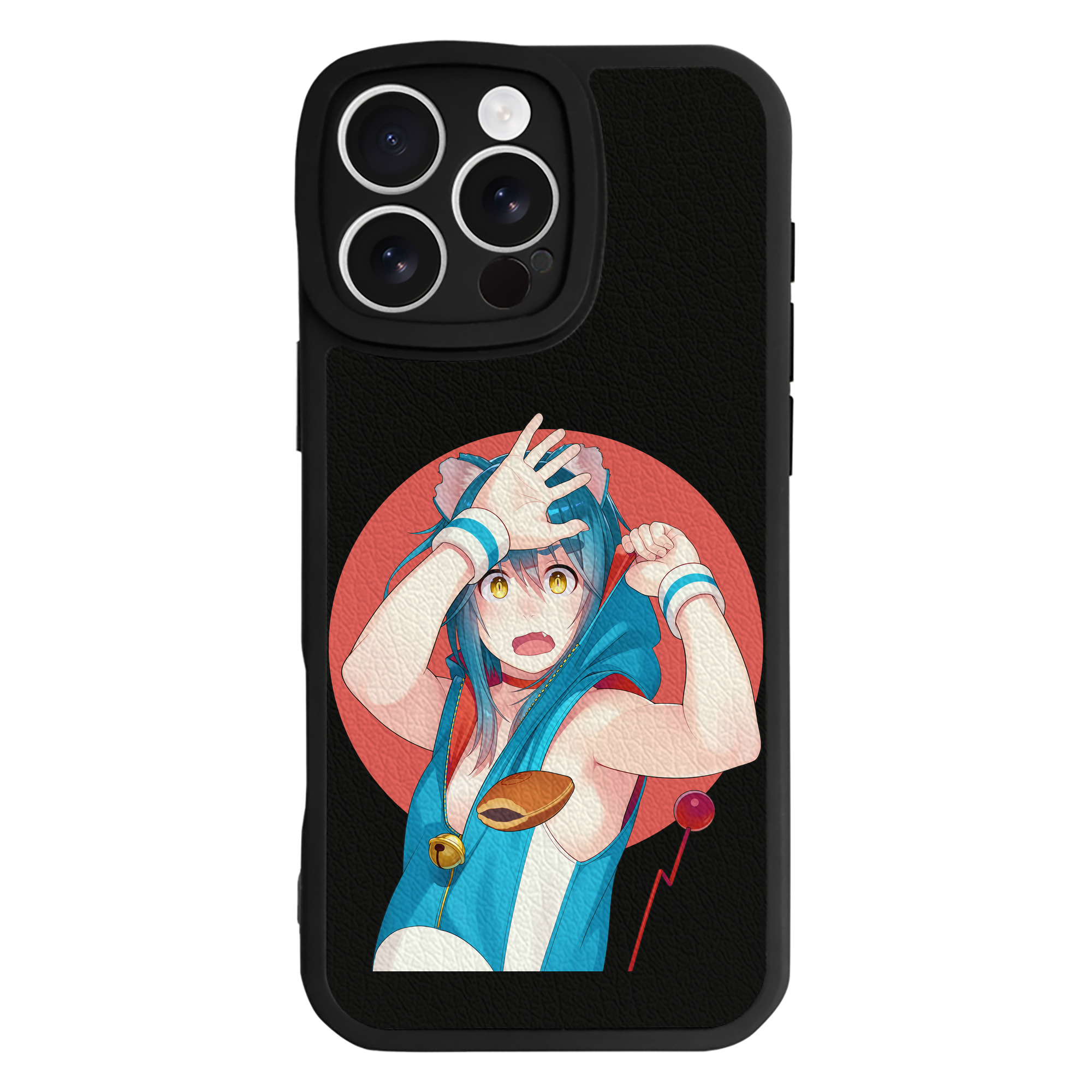 （画像用） ドラえもん Doraemon 【iPhone 16シリーズ対応】シリコンスマホケース（レザー調） 材質：シリコン